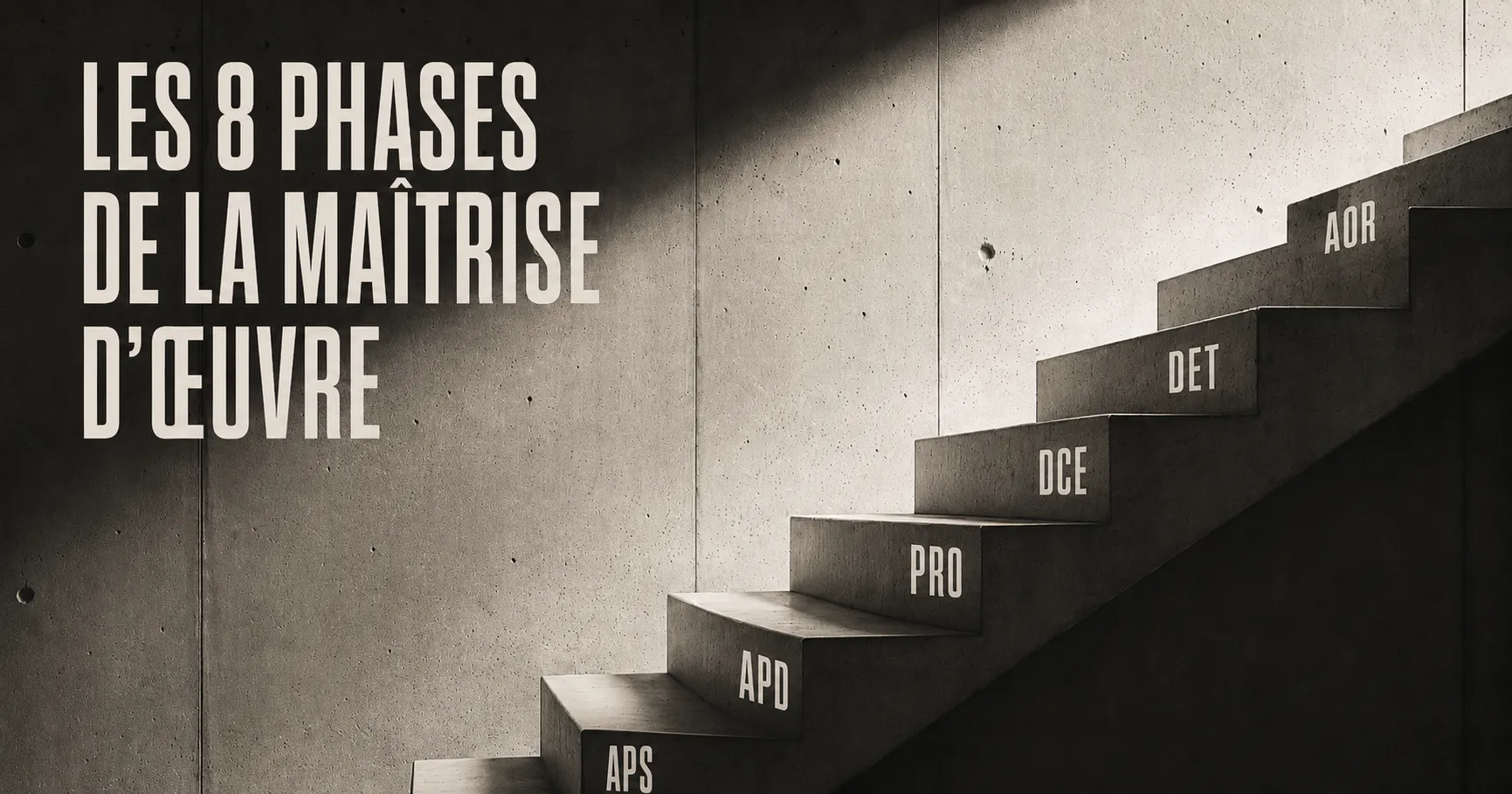 LES 8 PHASES DE LA MAÎTRISE D'ŒUVRE